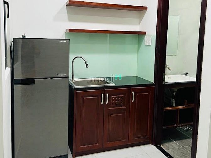 Hình ảnh Căn Hộ Studio Full Nội Thất Gỗ Ngay Khu Chợ Phạm Văn Hai