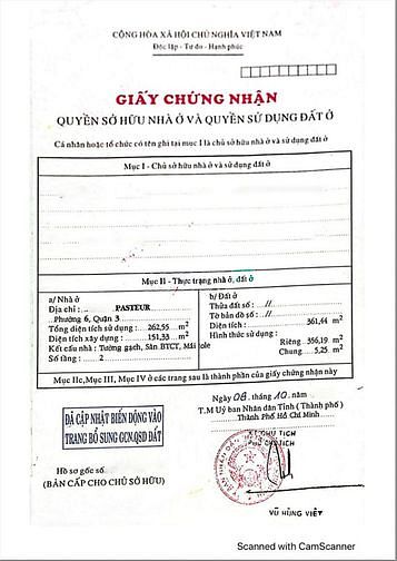 Hình ảnh Bán đất Quận 3, đường Pasteur, 361m2 đất, đã có GPXD toà văn phòng