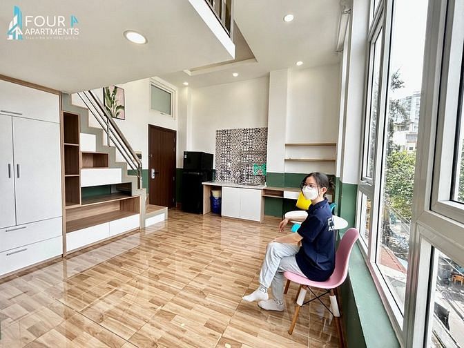 Hình ảnh 🔥 Căn Hộ Dạng Duplex, Full NT, Giáp Quận 1 ,Cửa Sổ Lớn , DT 37m2