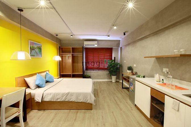 Hình ảnh Studio đẹp + ưu đãi thuê dài hạn gần khu vực sân bay tại Tân Bình