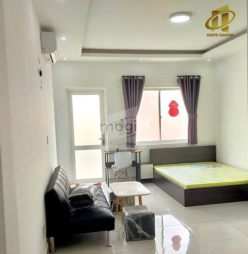 Hình ảnh Cho thuê studio gần sân bay, đủ đồ có máy giặt riêng, balcony
