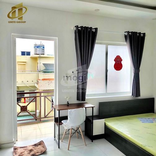 Hình ảnh Cho thuê studio gần sân bay, đủ đồ có máy giặt riêng, balcony