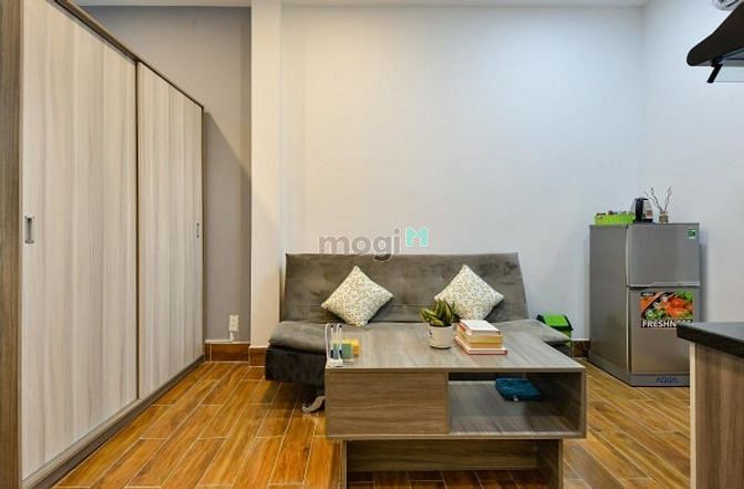 Hình ảnh Studio cho thuê gần sân bay, đầy đủ nội thất, có cửa sổ lớn, Tân Bình