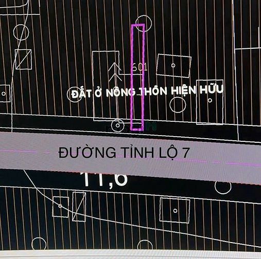 Hình ảnh Bán đất thổ cư Mặt tiền Tỉnh lộ 7, SHR, 4.45m x 41m, 2.65 tỷ