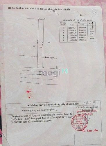 Hình ảnh Bán đất thổ cư Mặt tiền Tỉnh lộ 7, SHR, 4.45m x 41m, 2.65 tỷ