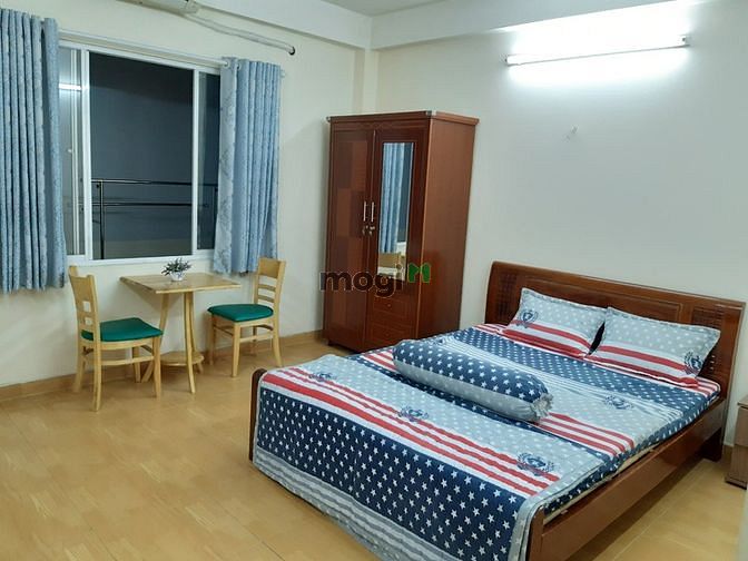 Hình ảnh Studio gần sân bay, đầy đủ nội thất, có cửa sổ lớn, quận Tân Bình.