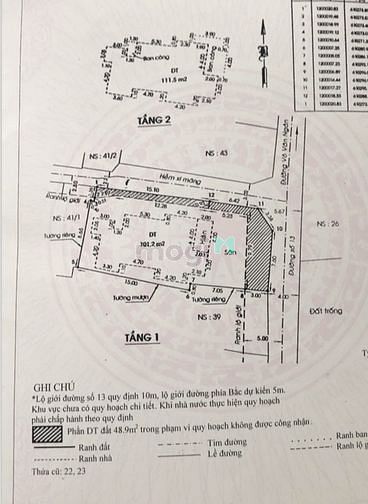 Hình ảnh Bán đất 260m2 mặt tiền đường 13 Phường Bình Thọ, Thành Phố Thủ Đức