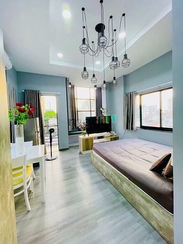 Hình ảnh 1PN Ban công_Máy giặt riêng_Có dịch vụ đi kèm_Thang máy_Tân Định_Mới