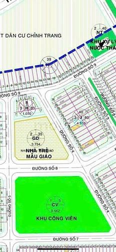 Hình ảnh Bán Nền đối diện trường Mầm Non, trung tâm bến lức