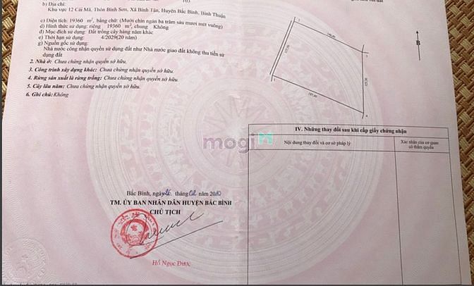 Hình ảnh Bình Thuận - đất chính chủ - giá chỉ 90 ngàn/m2