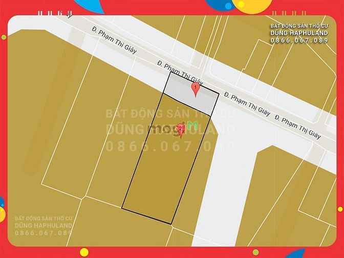 Hình ảnh HM. 15 triệu/m2. 1100m2 đất ngang 21M, MẶT TIỀN đường Phạm Thị Giây.