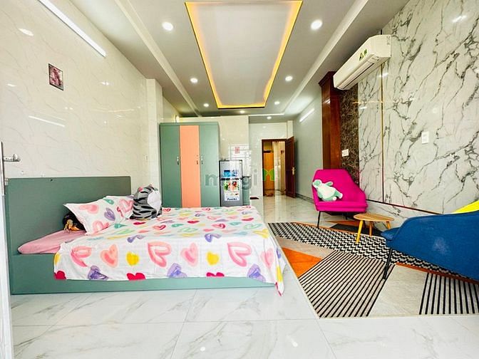 Hình ảnh Căn Hộ Cao Cấp Full Nội Thất Giá Rẻ Có Bancol Máy Giặt Riêng