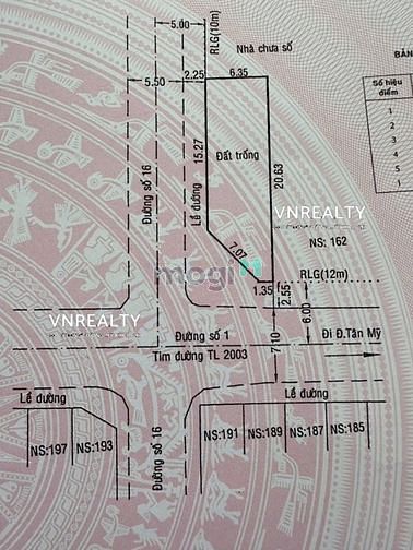 Hình ảnh Bán đất góc 2mt đường chợ Tân Mỹ,p. Tân Phú,Q7.