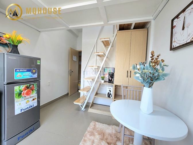 Hình ảnh Cho Thuê Căn Hộ Dịch Vụ Full Nội Thất Ban Công Thoáng Mát