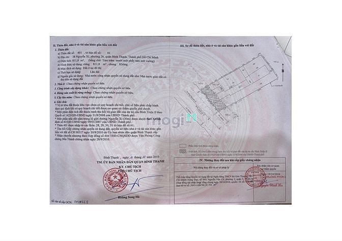 Hình ảnh Bán Lô Đất 812m2 (19x43m) Xây Building, 38 Nguyễn Xí, Bình Thạnh