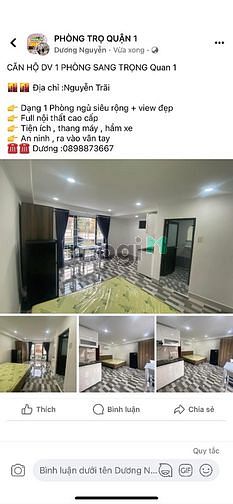 Hình ảnh CHO THUÊ CĂN HỘ STUDIO siêu xịn Nguyễn Trãi Q1