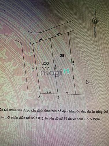 Hình ảnh Bán 57.7m2 đất khoan tế đa tốn Gia Lâm , Hà Nội