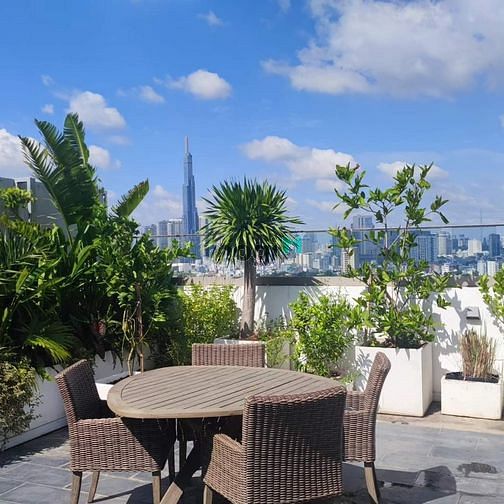 Hình ảnh For lease Penthouse sân vườn River Garden Thảo Điền - 362m2 View Sông