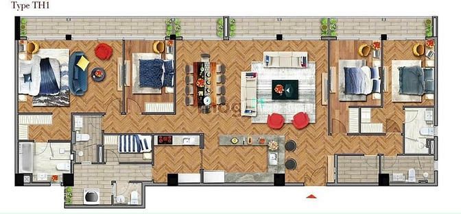 Hình ảnh Bán 𝑷𝒆𝒏𝒕𝒉𝒐𝒖𝒔𝒆 Midtown Phú Mỹ Hưng, Quận 7, 250m2 24 tỷ