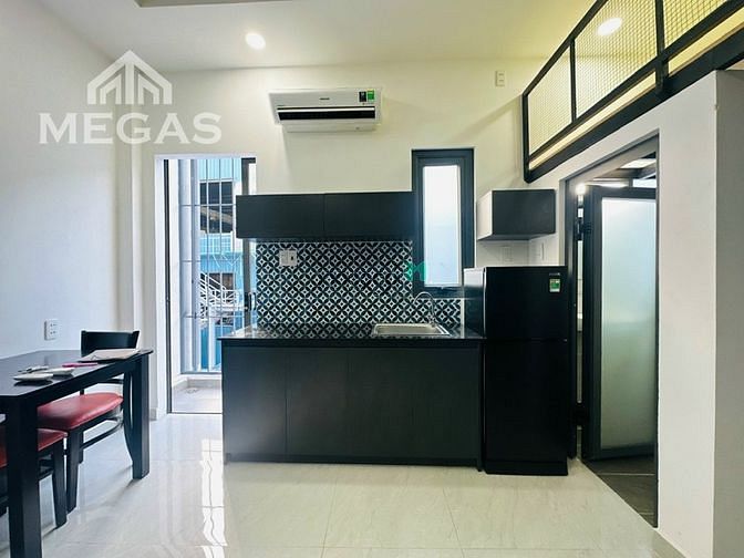 Hình ảnh Phòng Studio, duplex full nội thất ban công kế HUIT