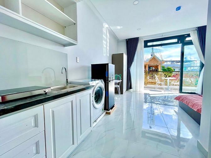 Hình ảnh Trống sẵn Căn Hộ Ban công máy giặt riêng- Gần hồ con rùa