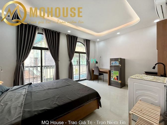Hình ảnh 🍀Căn Hộ Studio 40m2 ban công, cửa sổ thoáng ngay Hoàng Hoa Thám.