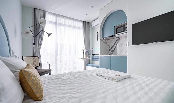 Hình ảnh Studio Ban Công _ Tone Trắng _ Mới 100% _ Trương Quyền Quận 3