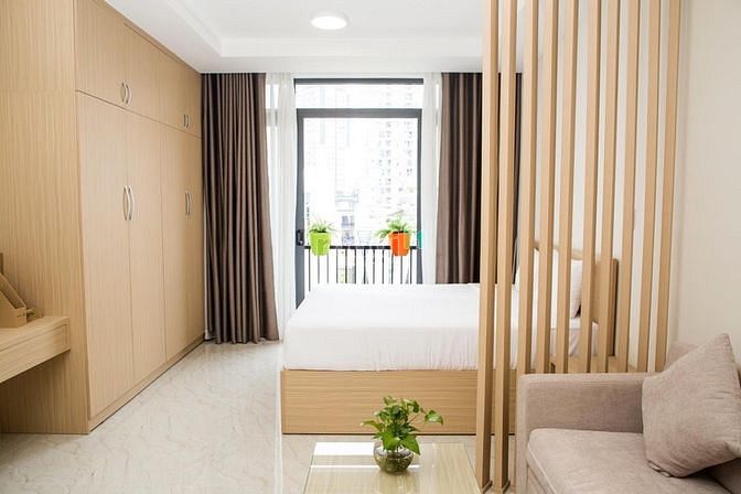 Hình ảnh 💥Studio ban công đầy đủ nội thất - dọn phòng 🆓 - bảo vệ 24/24
