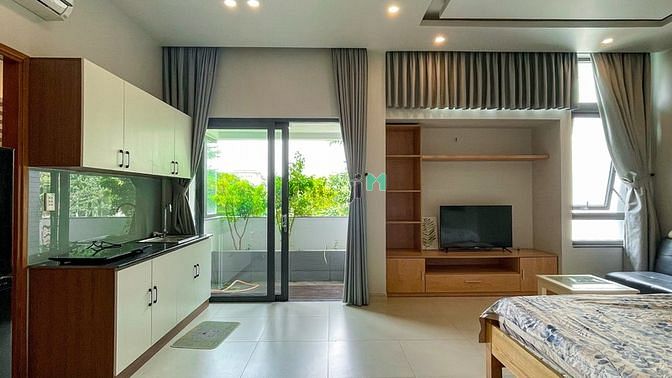 Hình ảnh Studio 40m2, ban công, bồn tắm view landmark ngay khu biệt thự Bình An