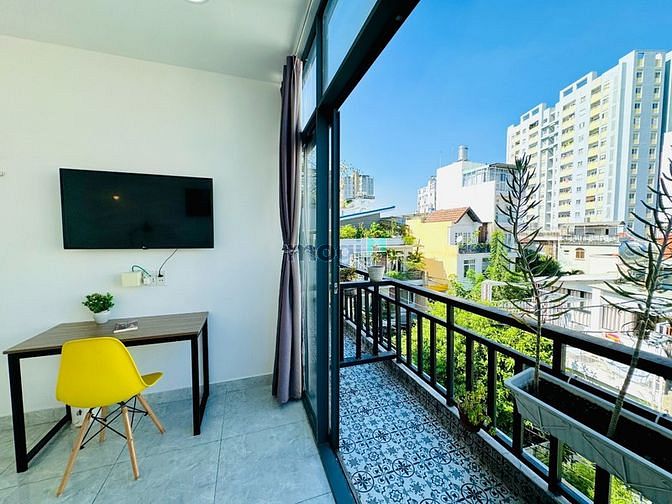 Hình ảnh 🍀Căn Hộ cao cấp có ban công, 45m2 Full nội thất gần CV Lê Văn Tám.