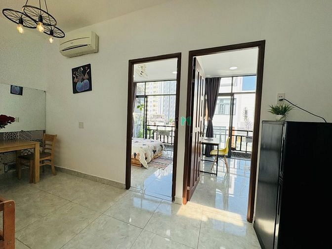 Hình ảnh 🍀Căn Hộ cao cấp có ban công, 45m2 Full nội thất gần CV Lê Văn Tám.