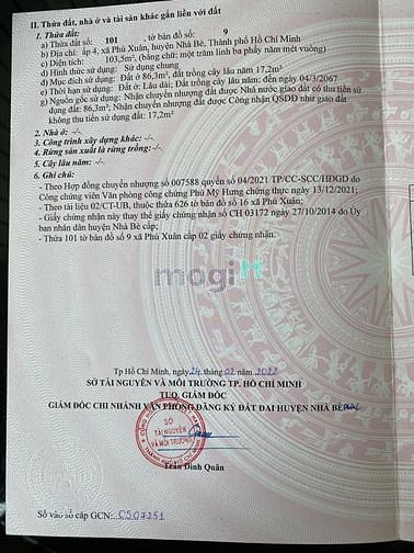 Hình ảnh Đất thổ cư, xây dựng liền. 7m*15m, 3,25 tỷ.