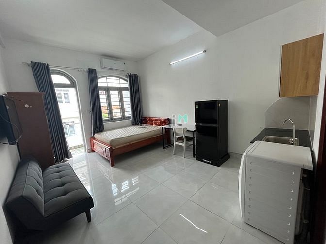Hình ảnh Trống sẵn Studio_ Full nội thất_Máy giặt riêng_Balcony rộng thoáng