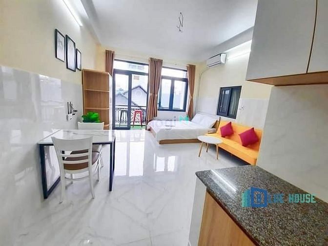 Hình ảnh Trống sẵn Studio ban công full nội thất - thoáng mát đối diện Etowm