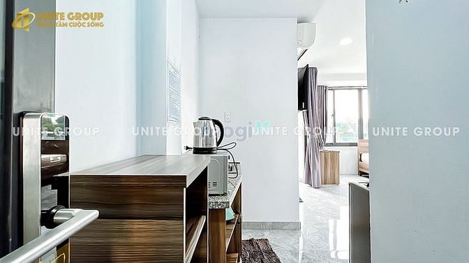 Hình ảnh Cho thuê phòng studio ban công 35m2 - Võ Thị Sáu - đầy đủ nội thất