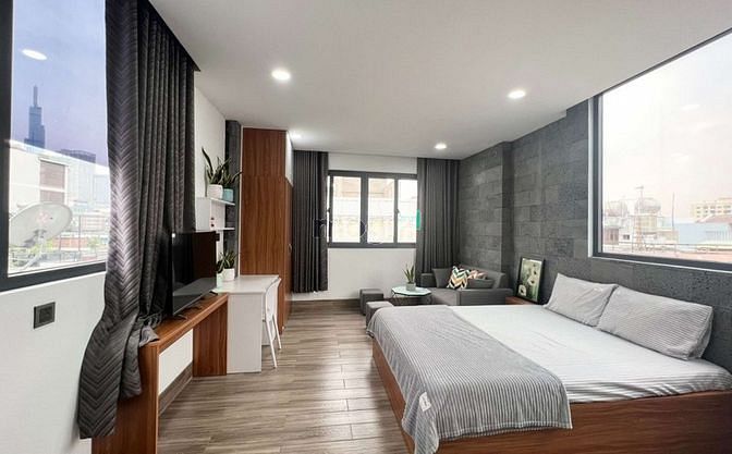 Hình ảnh Trống Lại Căn Hộ Studio Cửa Sổ Thoáng_mất 3-5 phút tới ĐH GTVT-Hutech