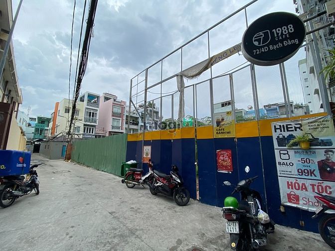 Hình ảnh Bán đất đường nội bộ Bạch Đằng 27x37, nở hậu 28, Bình Thạnh.