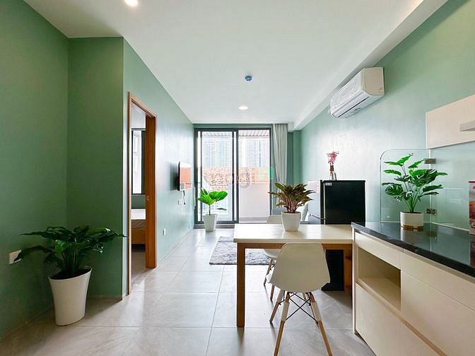 Hình ảnh Studio 1 phòng ngủ đầy đủ nội thất thoáng mát ngay Huỳnh Tấn Phát Q7