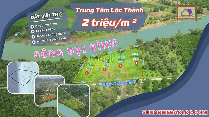 Hình ảnh đất nền biệt thự ven sông đại bình