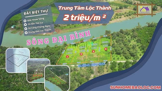 Hình ảnh đất nền biệt thự ven sông đại bình