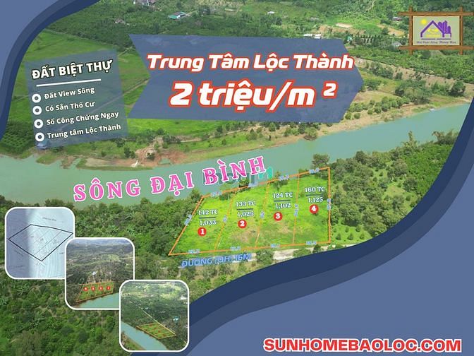 Hình ảnh đất nền biệt thự ven sông đại bình