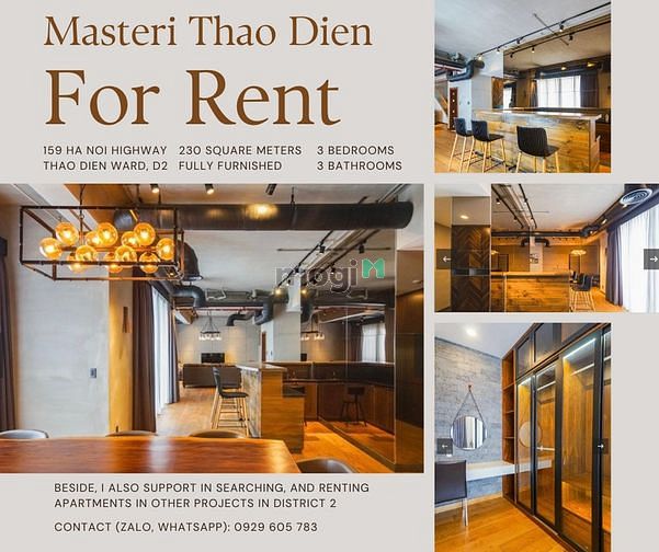 Hình ảnh Cho thuê Penthouse Thảo Điền (English below)