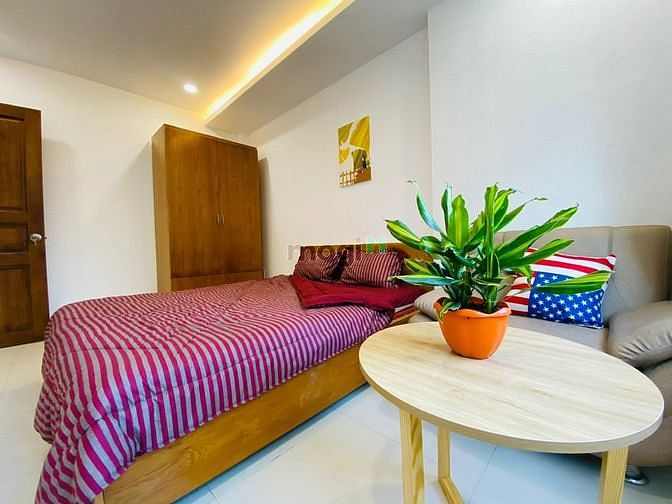 Hình ảnh Căn Hộ 1PN cửa sổ thoáng  - Full Nội Thất -  Khu Sân Bay.