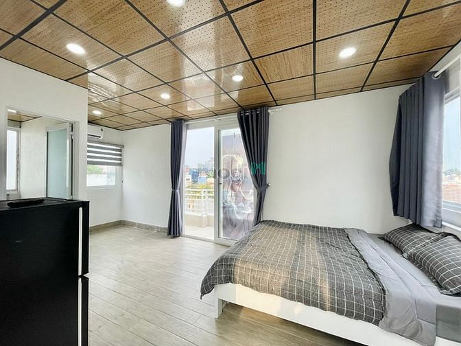 Hình ảnh Căn 30m2 full nội thất - bancol 5ph đi Hàng Xanh, Chợ Bà Chiểu