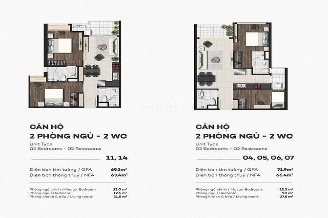 Hình ảnh bán Trang Chủ MB66.COM / Đăng Ký Tặng 66K sky 89 view trực diện sông, 72m, 2pn, 2wc, gía 3ty850
