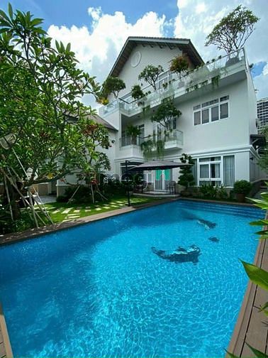 Hình ảnh Biệt thự Trần Văn Sắc Thảo Điền, Q2- DT: 458m2 full, hồ bơi, sân vườn