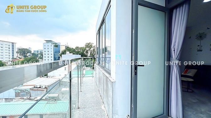 Hình ảnh studio ban công tràn ngập ánh sáng full NT gần CV Lê Văn Tám, ĐH UEH,Đ