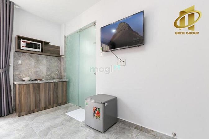 Hình ảnh studio ban công tràn ngập ánh sáng full NT gần CV Lê Văn Tám, ĐH UEH,Đ