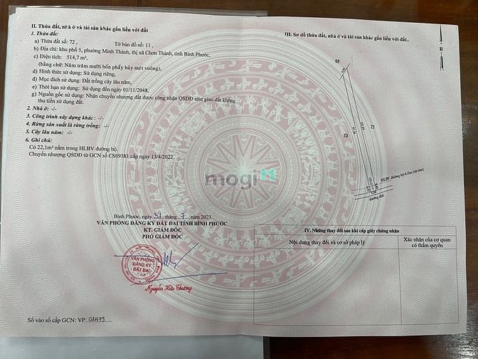 Hình ảnh Bán Đất Sát Khu Công Nghiệp Becamex THỊ XÃ CHƠN THÀNH - BÌNH PHƯỚC 3XX
