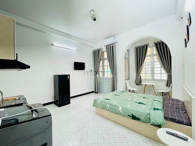 Hình ảnh studio cửa sổ gần CV Lê Thị Riêng,ĐH Y Khoa Phạm Ngọc Thạch,Vạn Hạnh M